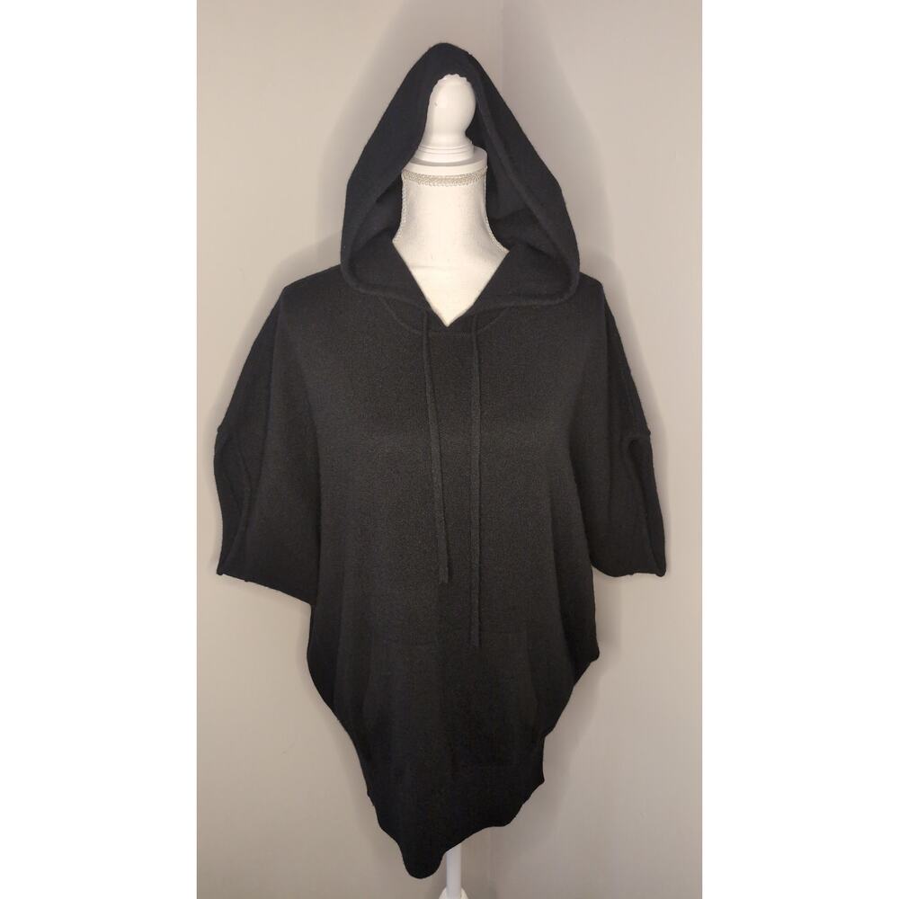 Vince Pure cashmere  poncho black sweater hoodie